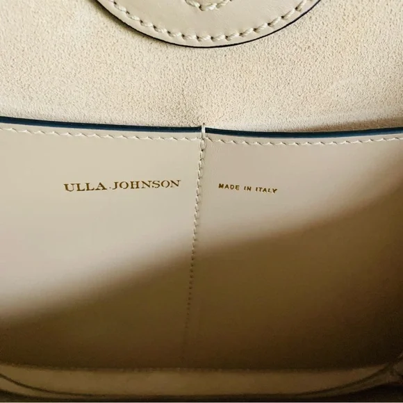 Ulla Johnson Mira Half Moon Leather Shoulder Bag/Tote in Sand - Picture 10 of 13